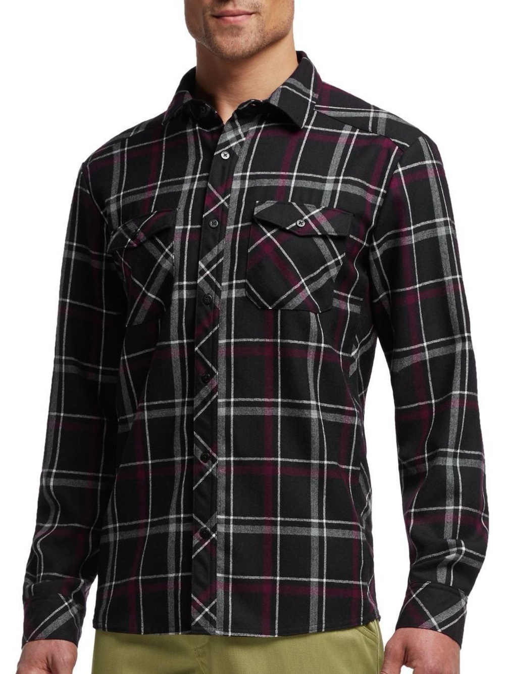 Icebreaker Lodge Flannel Men’s Shirt Size Medium Plaid Merino Wool